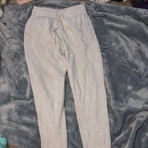 Gray sweatpants